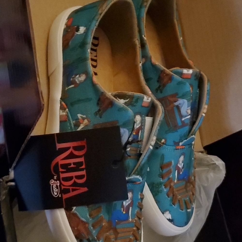 Justin Reba Alice Turquoise🌵 slip on shoes